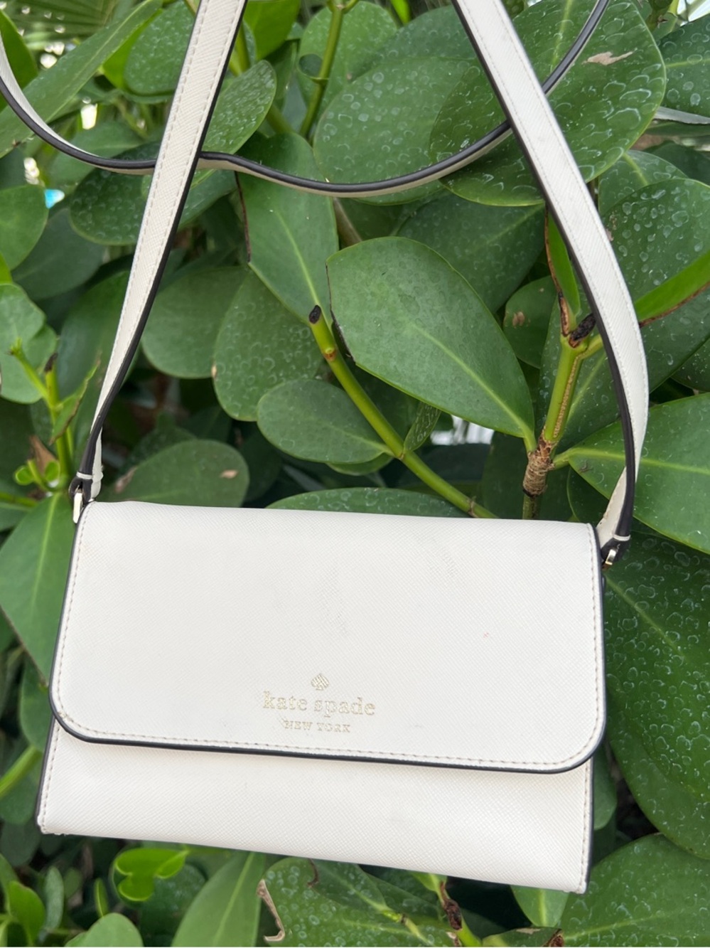 Kate Spade White Cream Crossbody  Bag